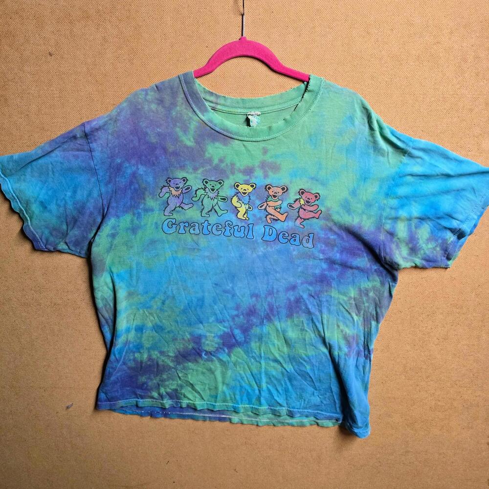 Vintage Grateful Dead Bears Tie Dye T-shirt Y2k Sz XL Dancing Bears